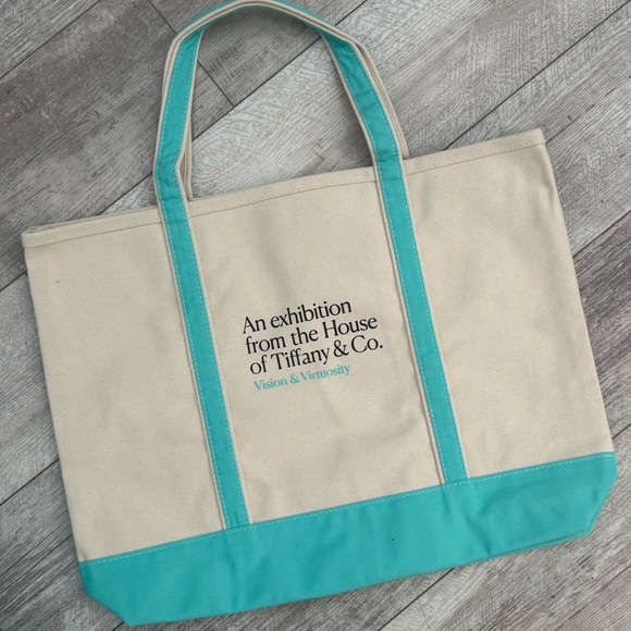 Tiffany&Co. Rare Large Canvas Tote Bag - Picture 1 of 5